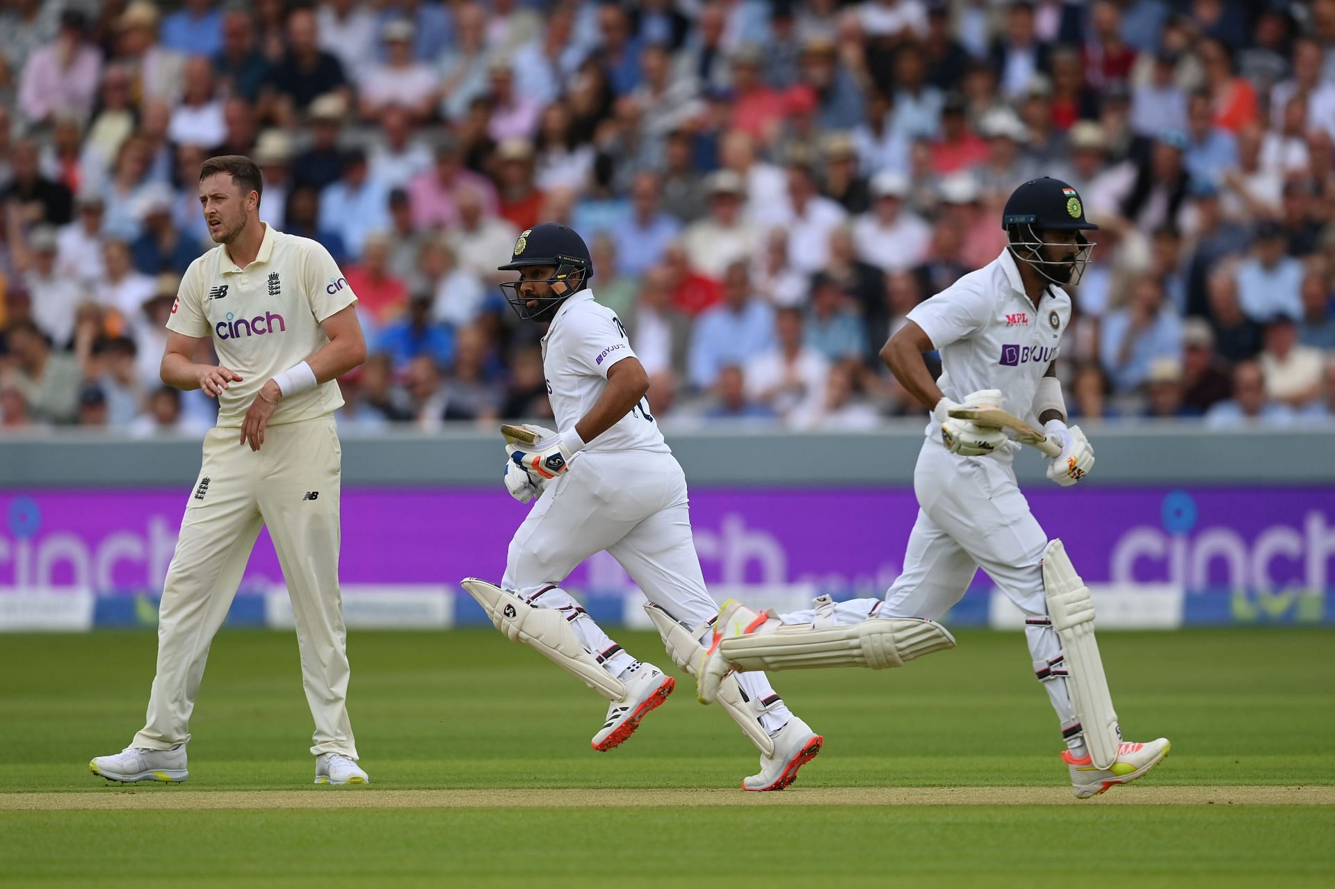Rohit Sharma and KL Rahul strung together a 126-run partnership at Lord's
